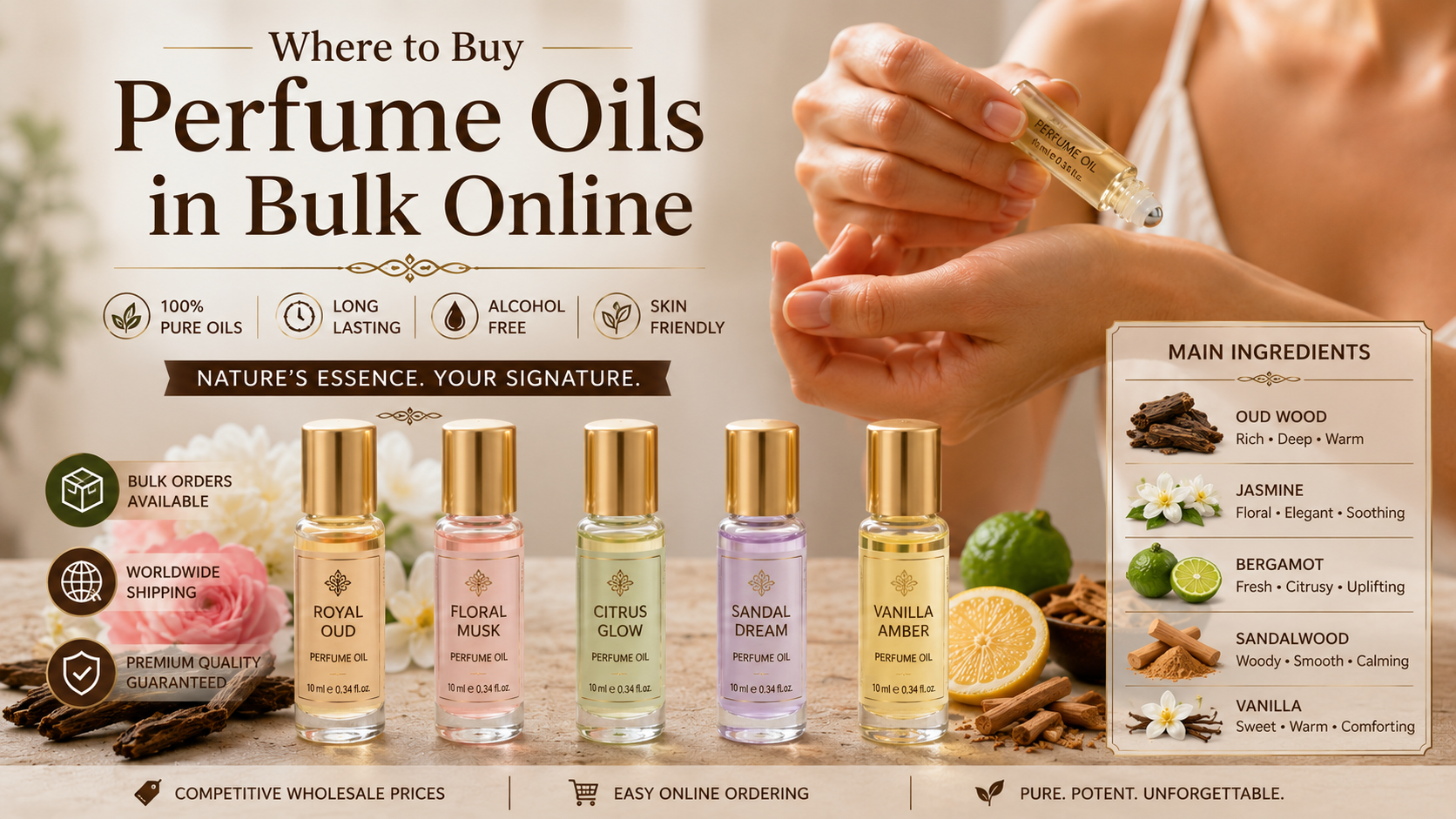Where to Buy Perfume Oils in Bulk Online: B2B Buyer's Guide