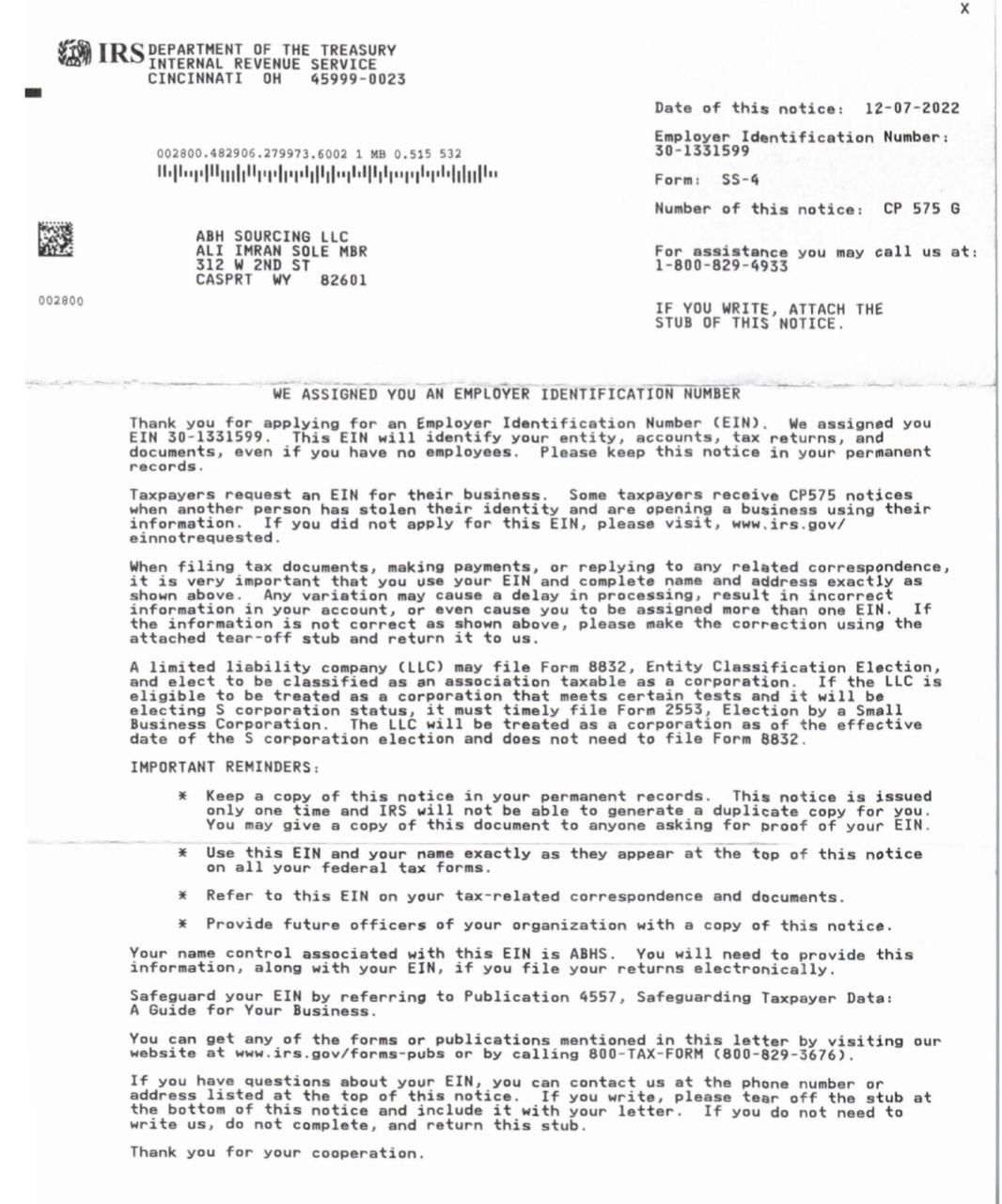 ABH Sourcing LLC