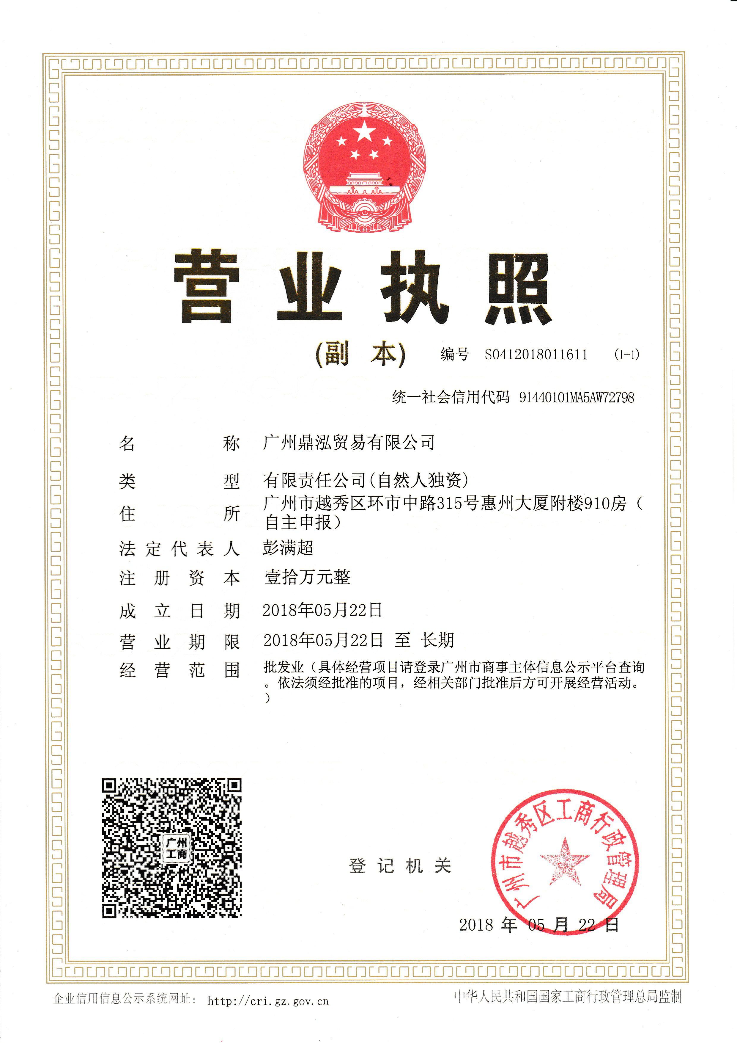 Guangzhou Dinghong Trading Co. , Ltd.