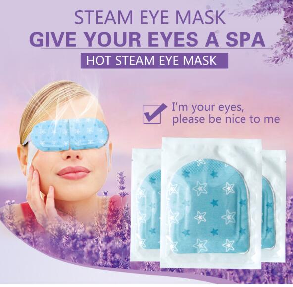 For Eye Fatigue Relief New Disposable lavender fragrance Herbal  Hot Steam Gentle Eye Pads/Mask