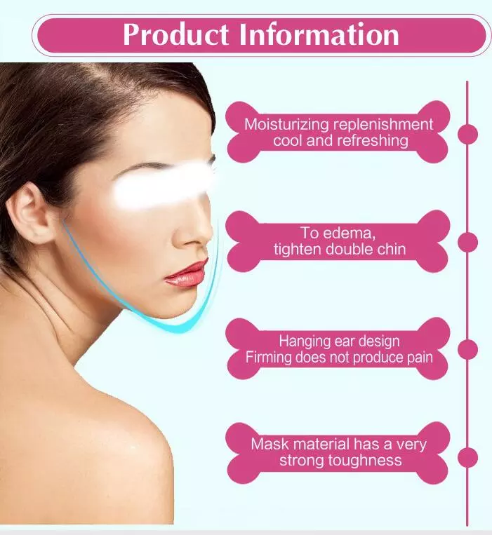 Private Label  OEM Korean Hydrogel V Shape Face Slimming Lifting Facial Mask