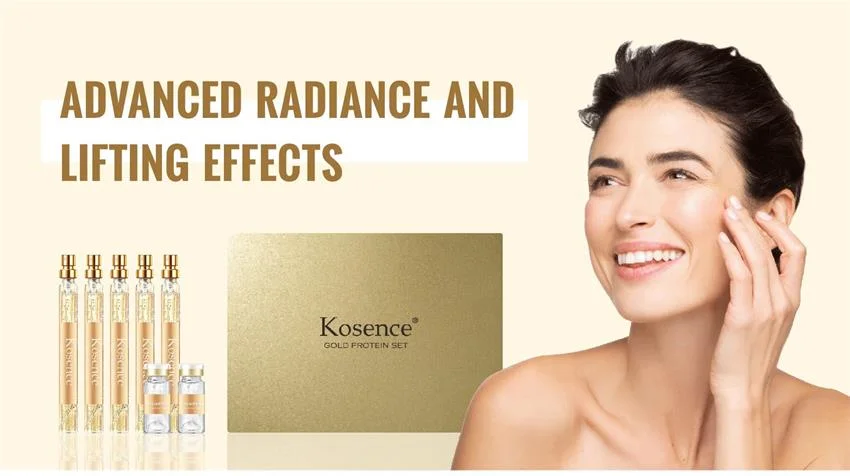 Kosence Remove Wrinkles Serum Set Protein Gold Peptide Line Face Thread for Skin Care