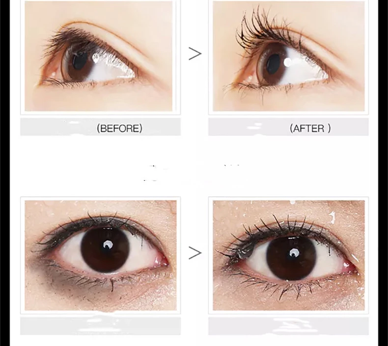 The eyelash that besmears with brush tip one by one ground eyelash makes the eye appears bigger mascara