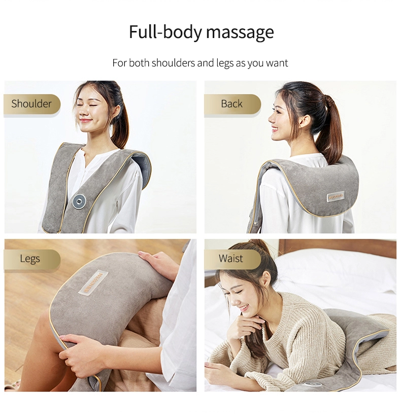 2020 top quality Hot Sale Sainbeauty  Promotional Deep Massage Neck Back Shoulder Beat Massage Shawl Linen shawl