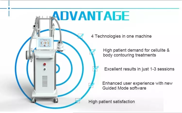 Professional body shaping cellulite reduction infrared rf vacuum slimming velashape machine price for sale