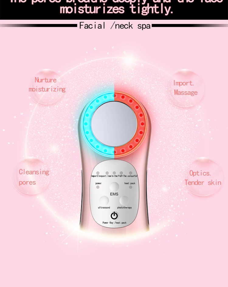 2020 sain new Arrival Beauty EMS RF Face Lift Led Machine 6 in 1 EMS Ultrasonic Cavitation Beauty Machine