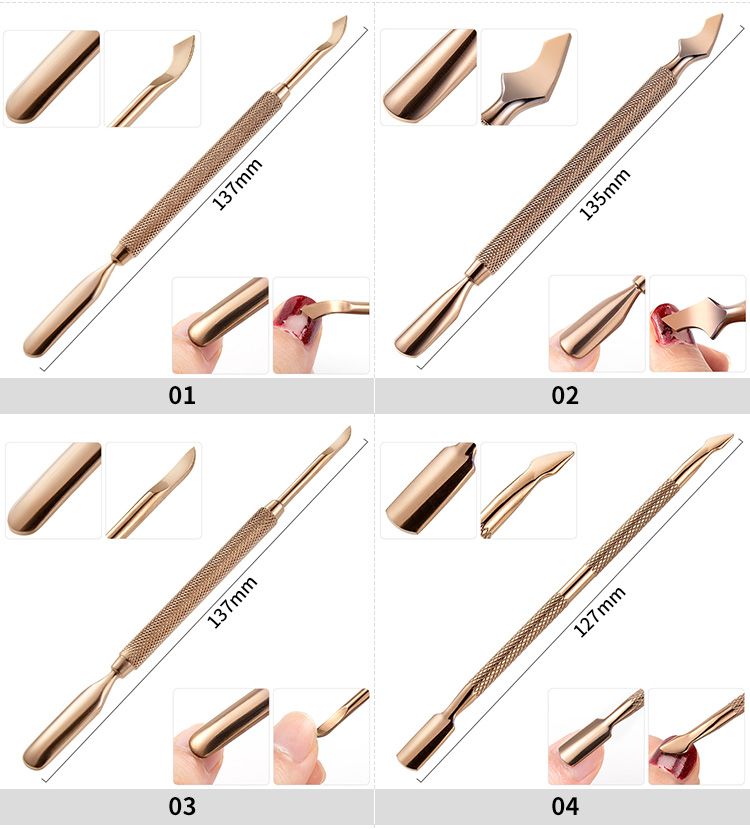 Detail description of Multiple type Nail Art Cuticle Pusher Cleaning-4