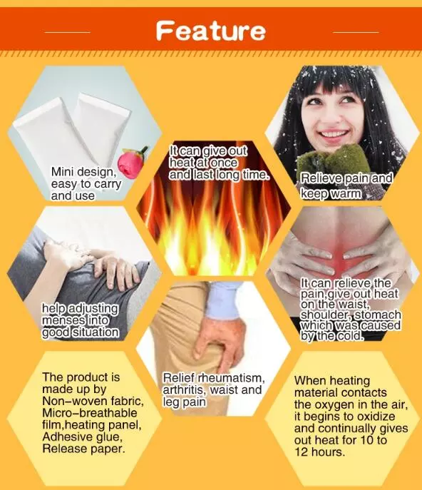 Body Warmer Instant  Stick Heat Patch Warm Paste Pads