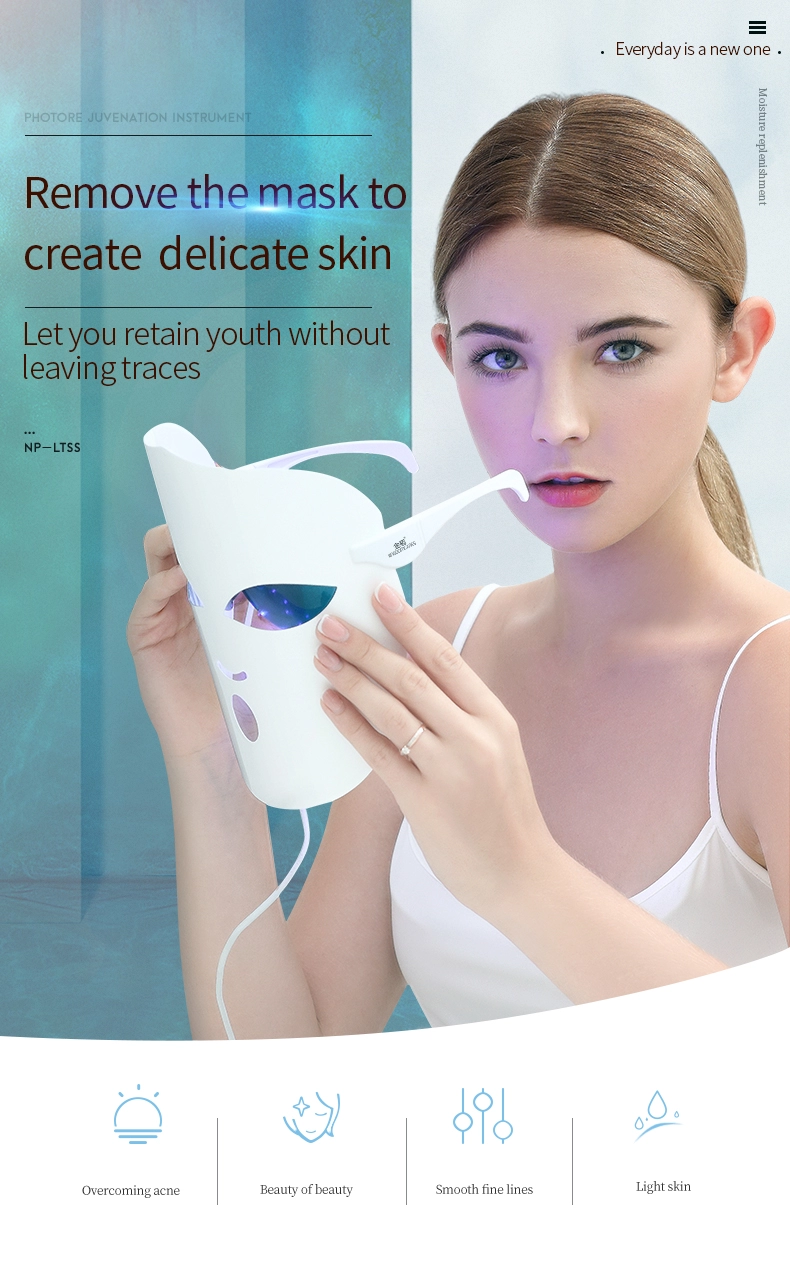 2020 New Product beauty photon led facial mask therapy 108 LED lights