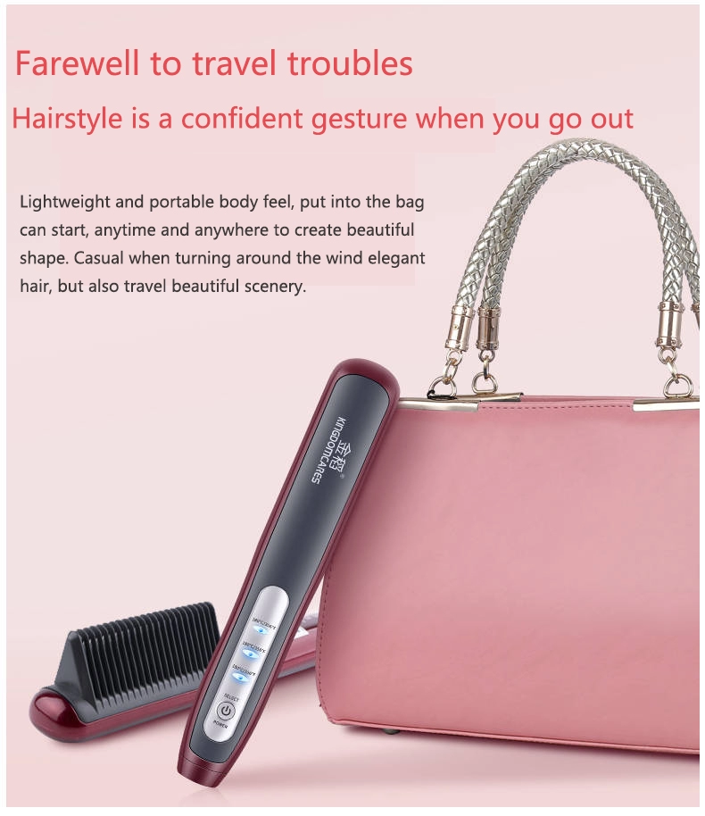 SAIN Hair Straightener Display and Hot Curling Iron PortablePlate Flat Iron Straightener and Curler