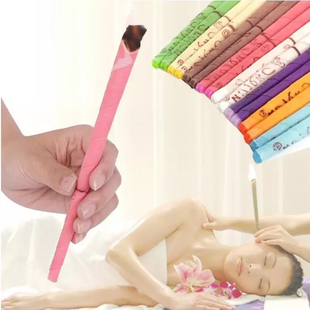 Round straight tube shape beeswax ear candle 100% beeswax, Professional Design Hottest Selling Ear Candles