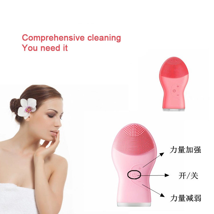 Mini waterproof portable deep face exfoliating cleaner brush eyelash extensions cleansing brush