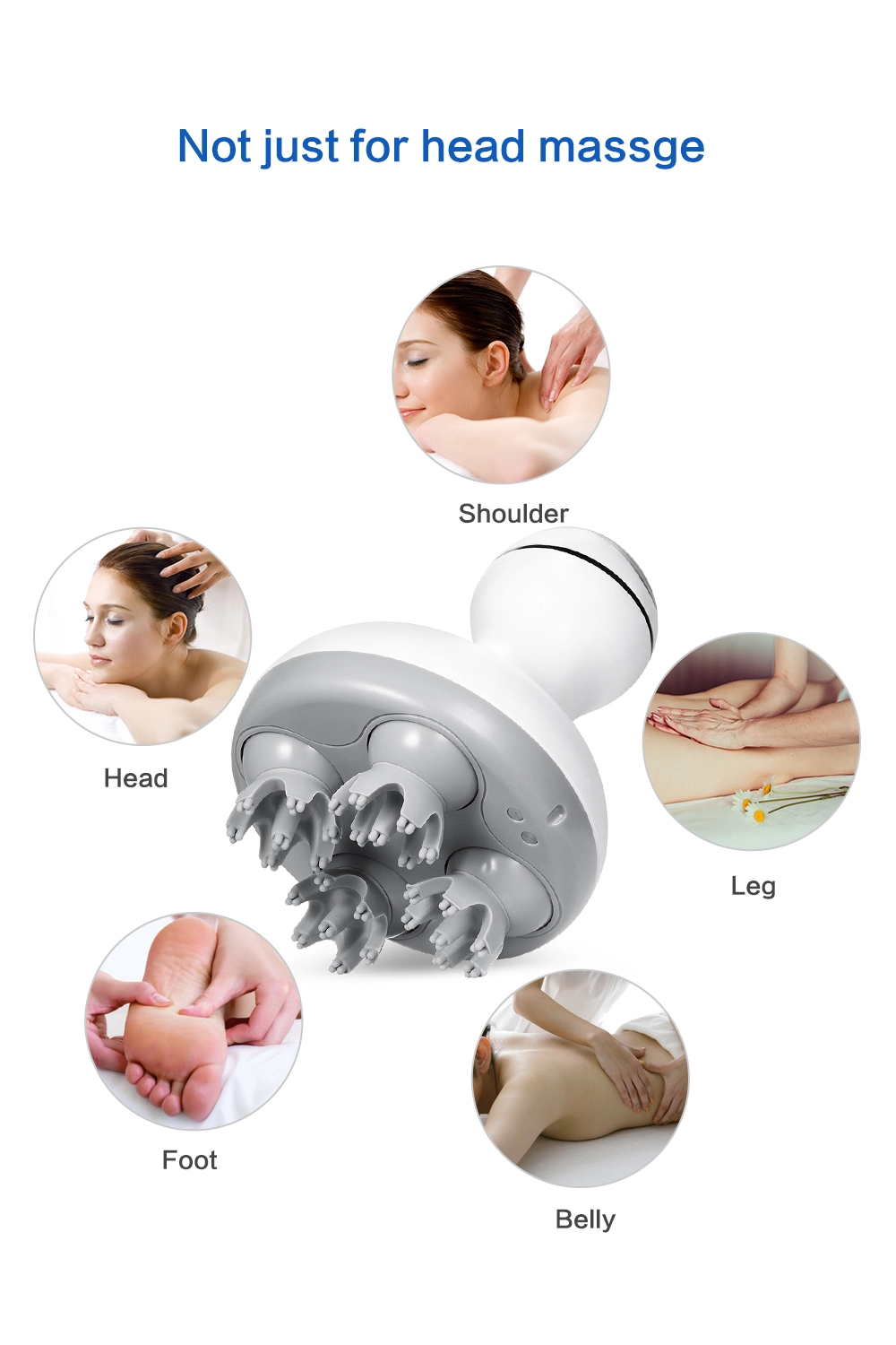Electric head massager home scalp automatic massager head treatment headache artifact kneading