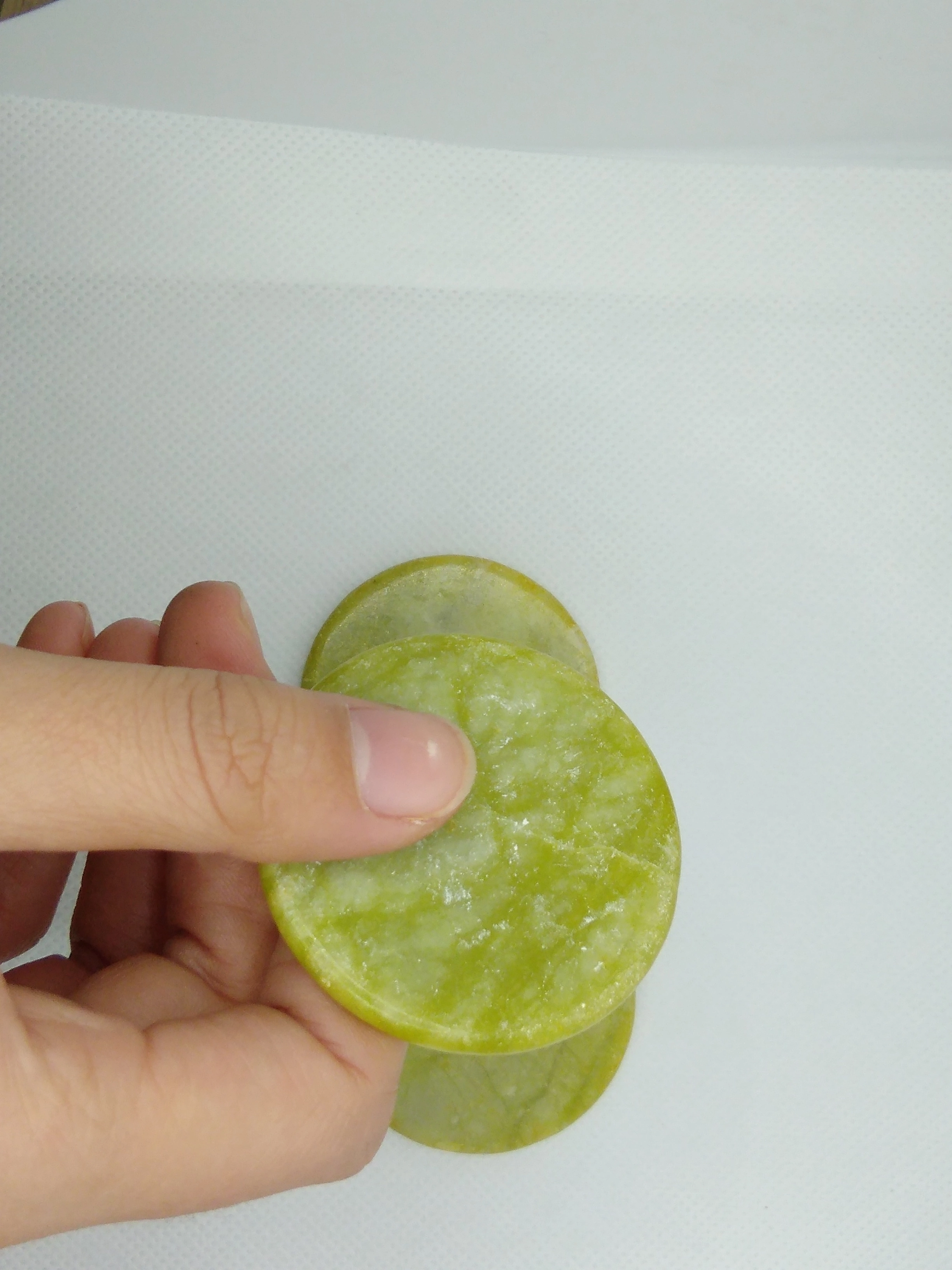 High Quality Wholesale Jade Stone pallet for Holding Eyelash extension Glue