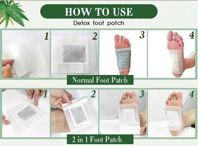 100% natural Chinese OEM Printing Customized Natural herbs Detox foot patches Cleanse foot patches