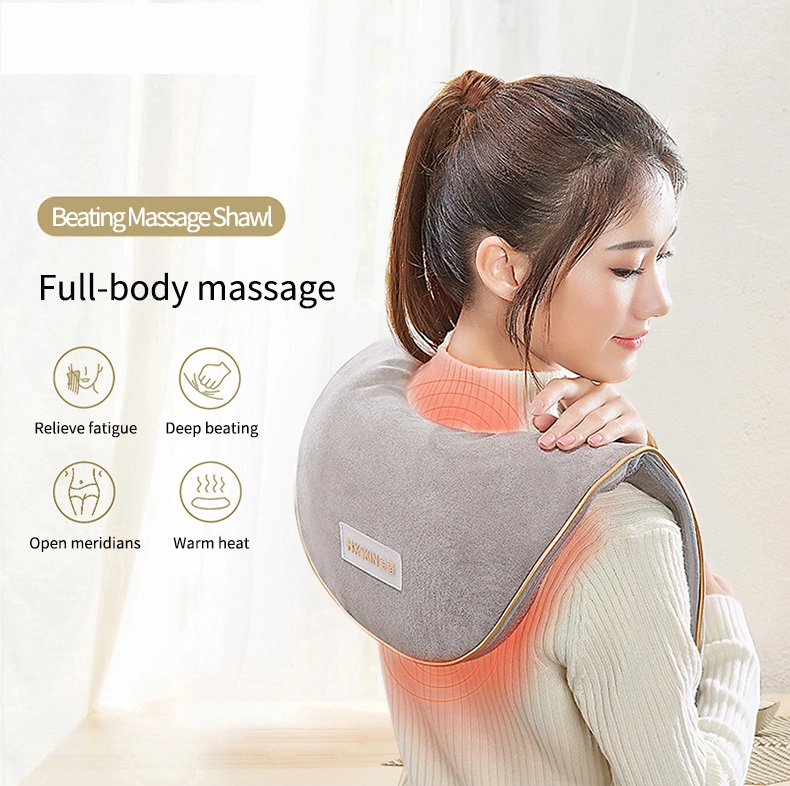 2020 top quality Hot Sale Sainbeauty  Promotional Deep Massage Neck Back Shoulder Beat Massage Shawl Linen shawl