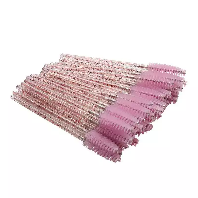 Sain Disposable Crystal Makeup Brushes Glitter Mascara Brush Lash Wands 50pcs