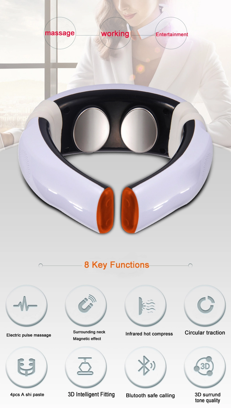 Cervical spine massager multifunctional neck protector neck pulse intelligent neck vibration shoulder