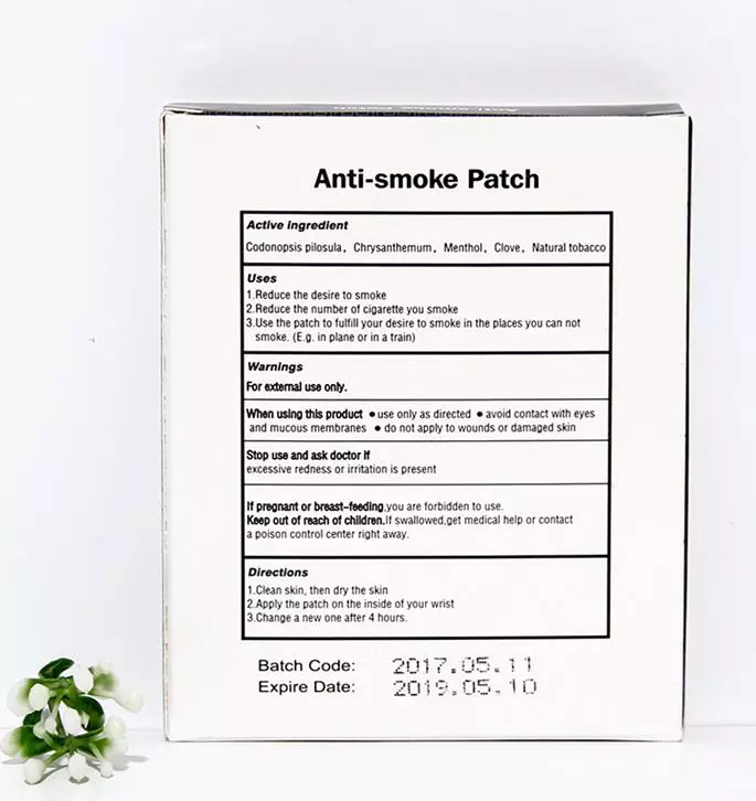 Hot sale Stop Smoking Patches magnetic biotech Anti Smoke Patch Nicotine natural ingredients anti