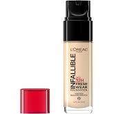 L'Oreal Paris Makeup Infallible Up to 32 Hour Fresh Wear Lightweight Foundation, 411 Beige Ivory, 1 Fl Oz, Packaging May Vary