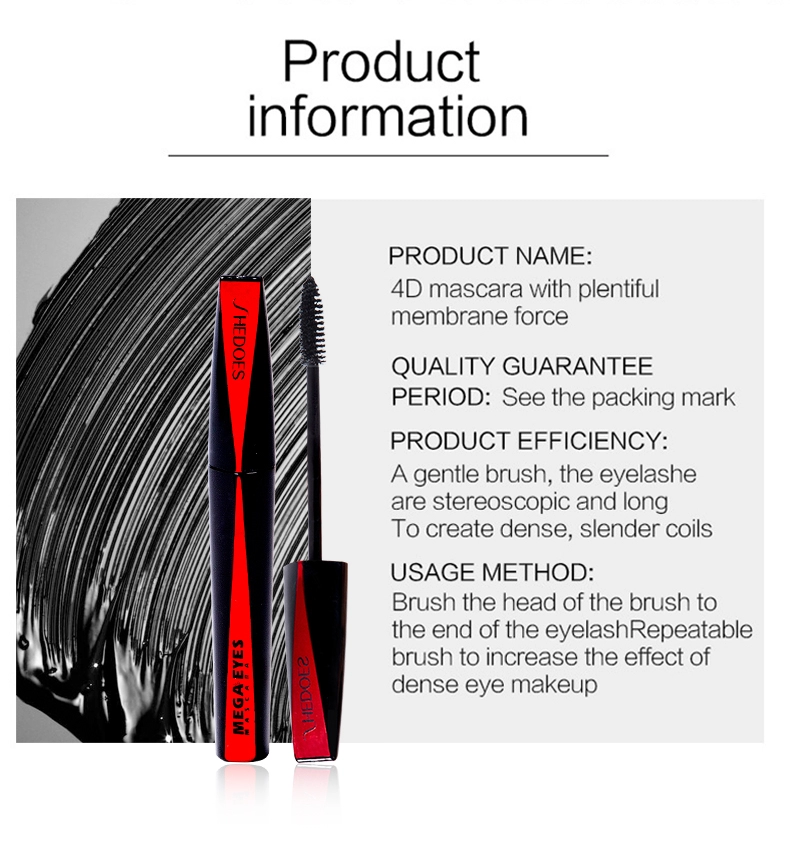 The eyelash that besmears with brush tip one by one ground eyelash makes the eye appears bigger mascara