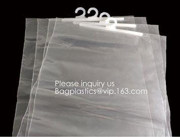 China Hanger Packing cloth hanger Bag For Clothes,hanger zipper bag/PVC underwear bag/PVC packaging bag,bagease, bagplastics factory