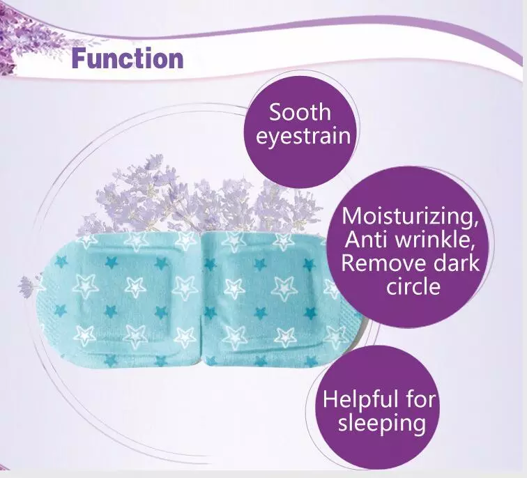 For Eye Fatigue Relief New Disposable lavender fragrance Herbal  Hot Steam Gentle Eye Pads/Mask