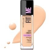 Maybelline Fit Me Dewy + Smooth Liquid Foundation Makeup, Classic Ivory, 1 Count (Packaging May Vary)