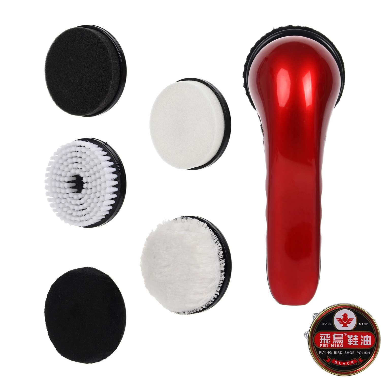 Portable rechargeable multi-function electric Leather ware hand held shoe polisher brush machine