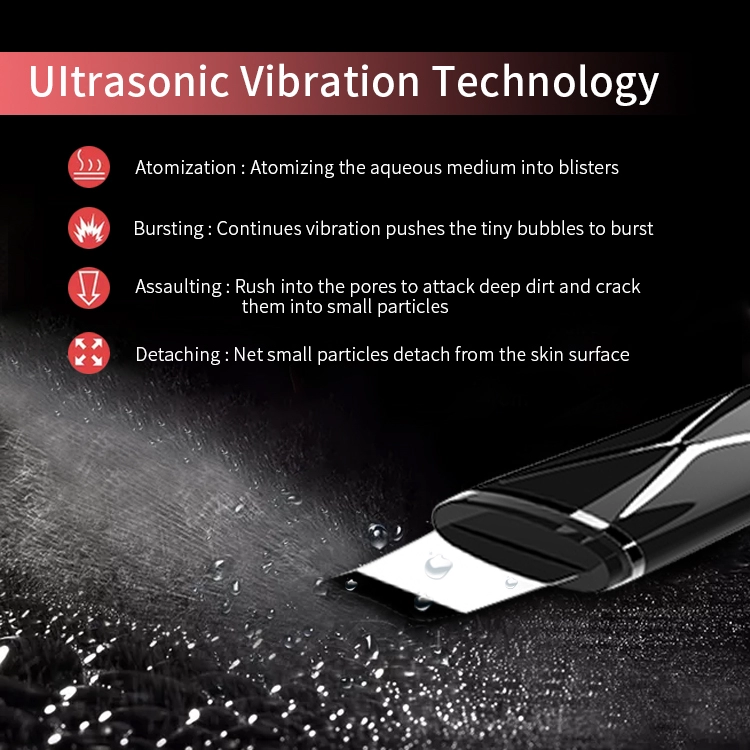 2020 Sainbeauty wang EMS Ultrasonic Ion Facial Scrubber Deep Cleaning Peeling Shovel