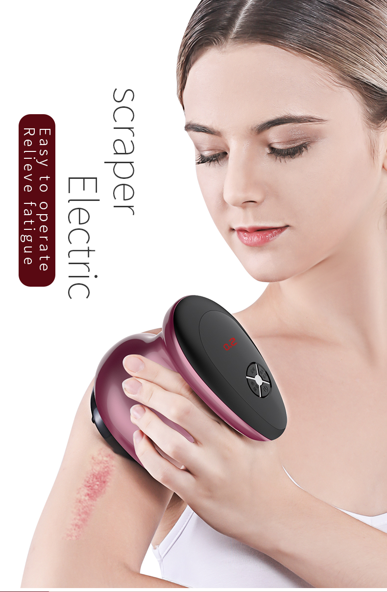 Sainbeauty Micro-current Face "V" Shaping Massager Electric Dolphin Face Neck Scraper Facial Skin Tighten&Lifting Body Guasha