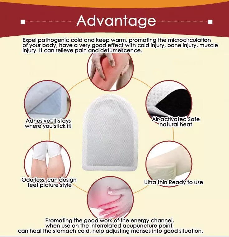 Body Warmer Instant  Stick Heat Patch Warm Paste Pads