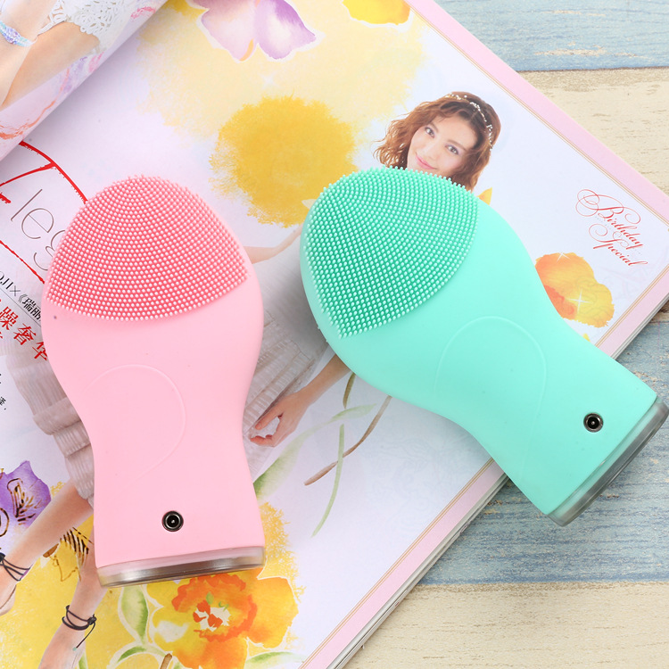 Mini waterproof portable deep face exfoliating cleaner brush eyelash extensions cleansing brush