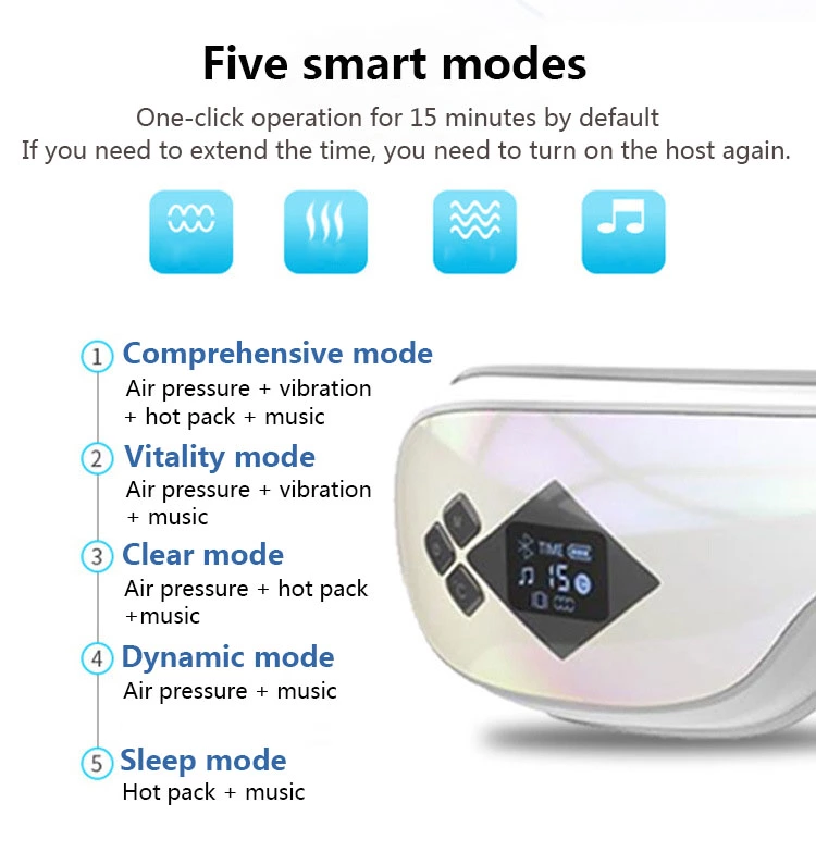 Intelligent Air Pressure Eye Massager heat compression air pressure kneading bluetooth music