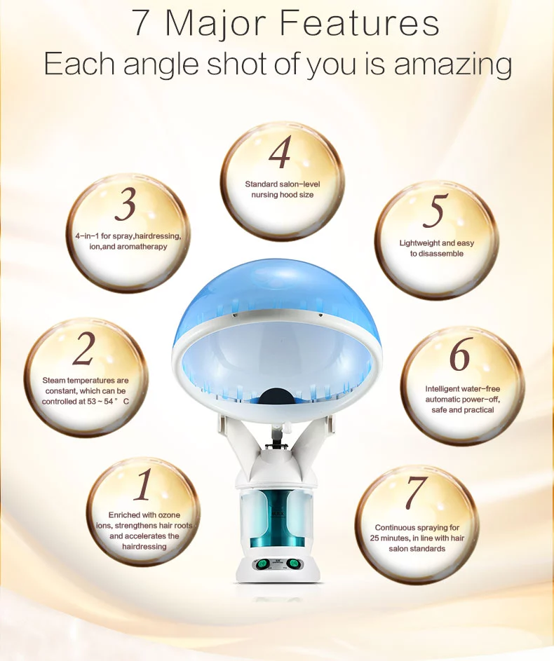 2020 Popular Top Quality Factory face beauty Hot Nano Facial and hair steamer