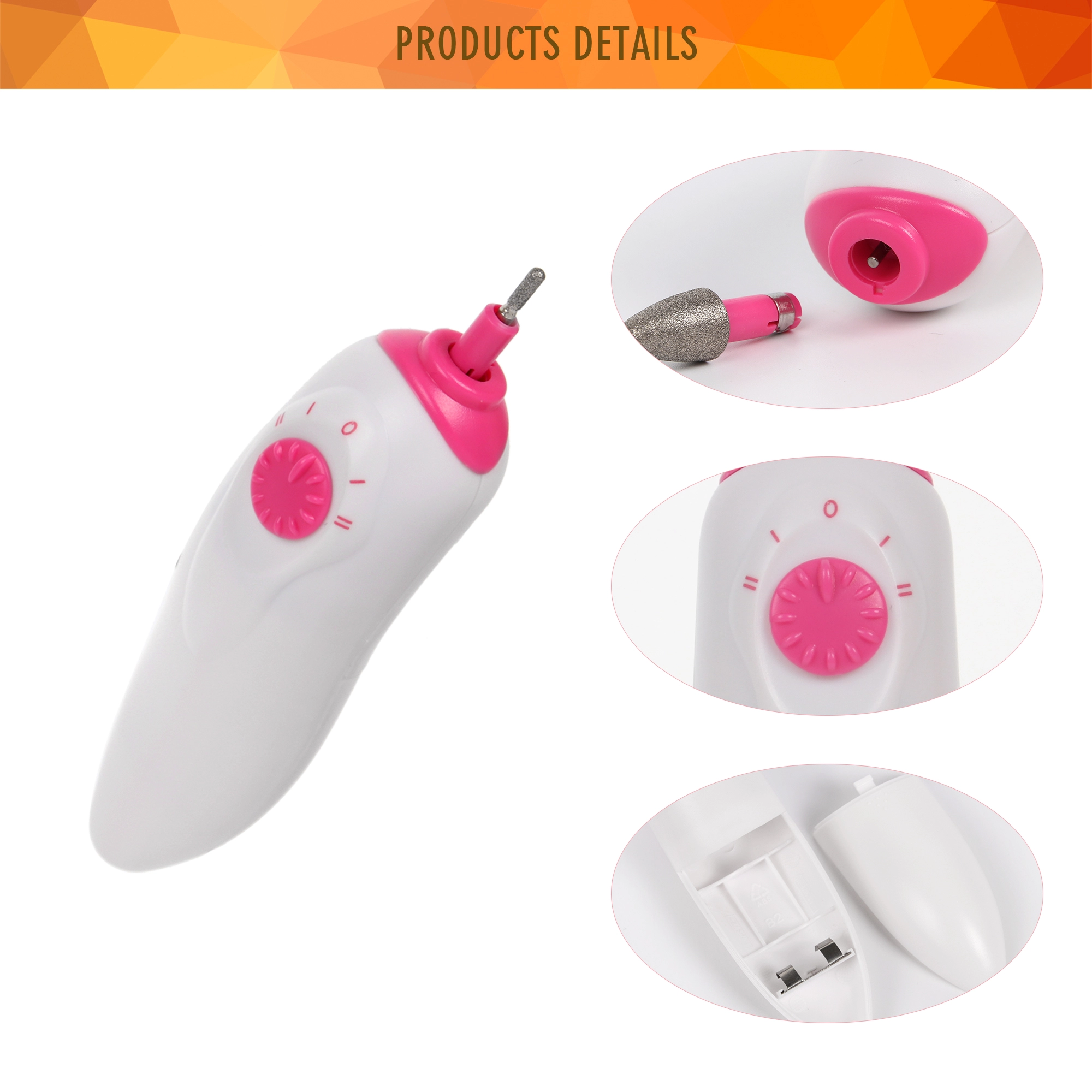 Professional Rechargeable nail care for girls multi-function home use electrical nail care mini manicure pedicure set