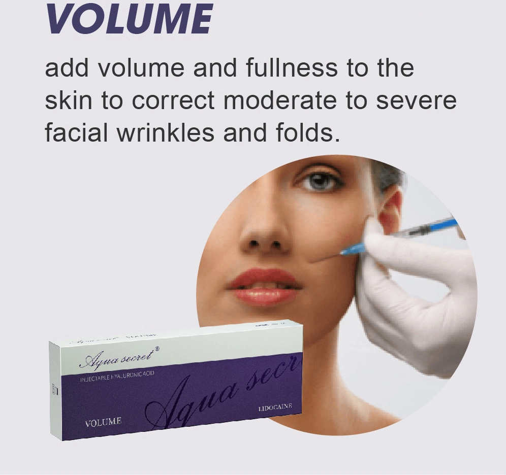 Aqua Secret CE Approved Dermal Filler 2ml Injectable Hyaluronic Acid Facial Filler