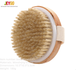 Enhance your bathing experience with our premium Wooden Bath Scrub Brush, designed to provide an invigorating exfoliation while leaving your skin soft and smooth. Made from natural wood and pig bristles, this durable and eco-friendly bath brush is perfect for achieving a spa-like treatment in the comfort of your home.