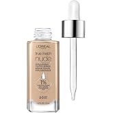 L'Oreal Paris True Match Nude Tinted Serum Foundation, Light 2-3 | Tinted Serum Foundation with 1% Pure Hyaluronic Acid, Inst