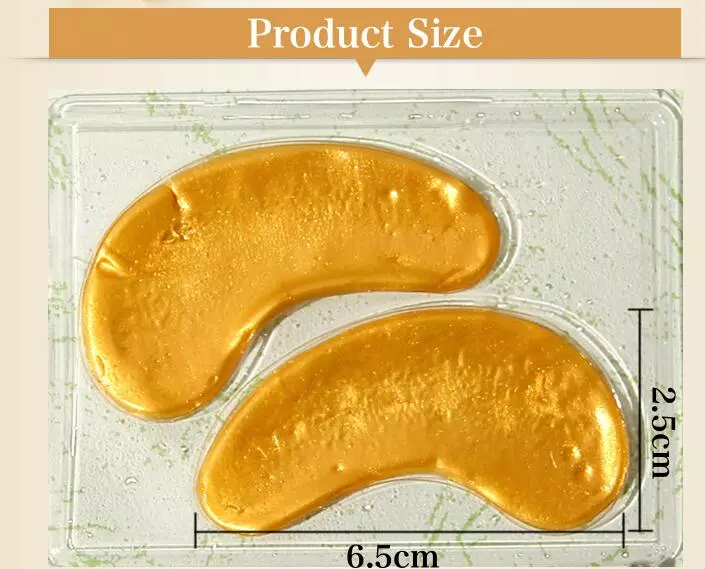 Eye Pads Patches 24k Gold Anti-wrinkle-moisture crystal eye stickers travel Crystal Collagen puffy eyes