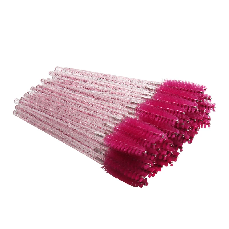 Sain Disposable Crystal Makeup Brushes Glitter Mascara Brush Lash Wands 50pcs