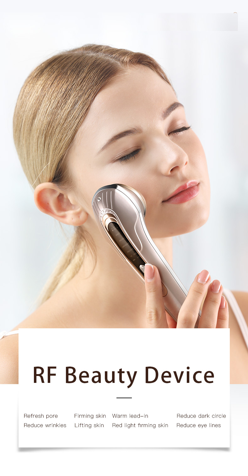 Sain portable radio frequency rf red light facial beauty massager instrument high frequency beauty instrument