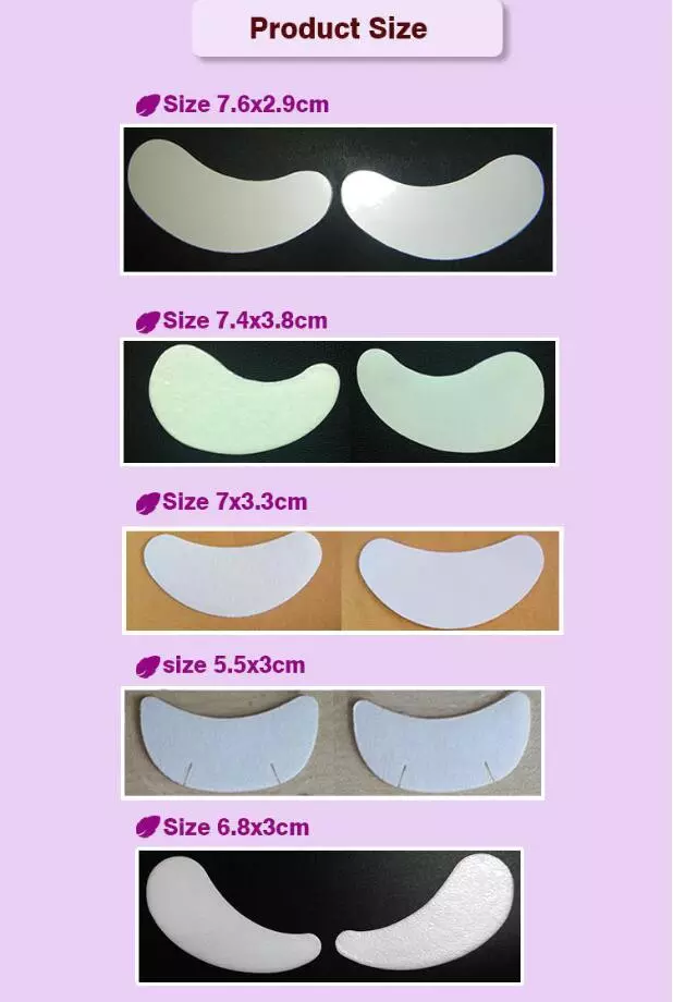 Eyelash Pads Black Under the Eye Non-woven Makeup Eyelashes Building Lashes Black Eyelash Extensions Pads