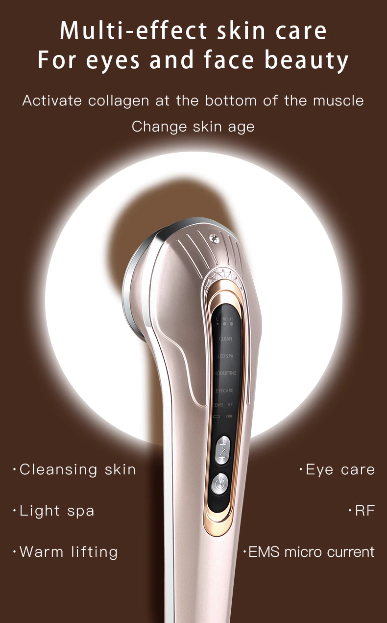 Sain portable radio frequency rf red light facial beauty massager instrument high frequency beauty instrument