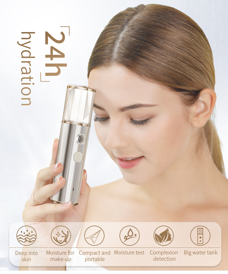 2020 new Intelligent nano water meter Fine mist, deep into the muscles, hydrating without makeup