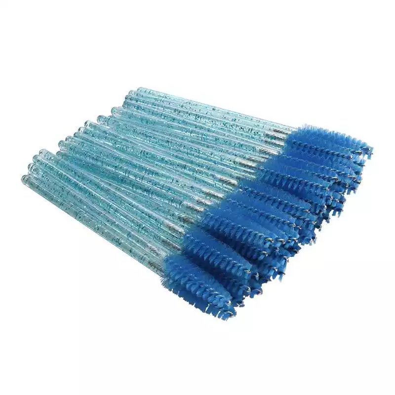 Sain Disposable Crystal Makeup Brushes Glitter Mascara Brush Lash Wands 50pcs