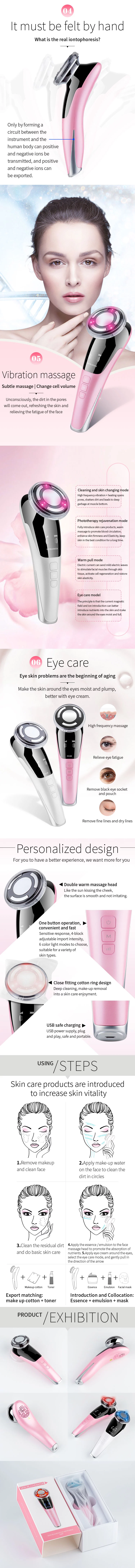 2020 Pink White RF Photon Beauty Devices RF Beauty Device Face Lift home skin tightening machine