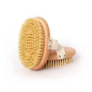 Jeygo boar bristle bathing body brush, designed for exfoliation and improving skin health.