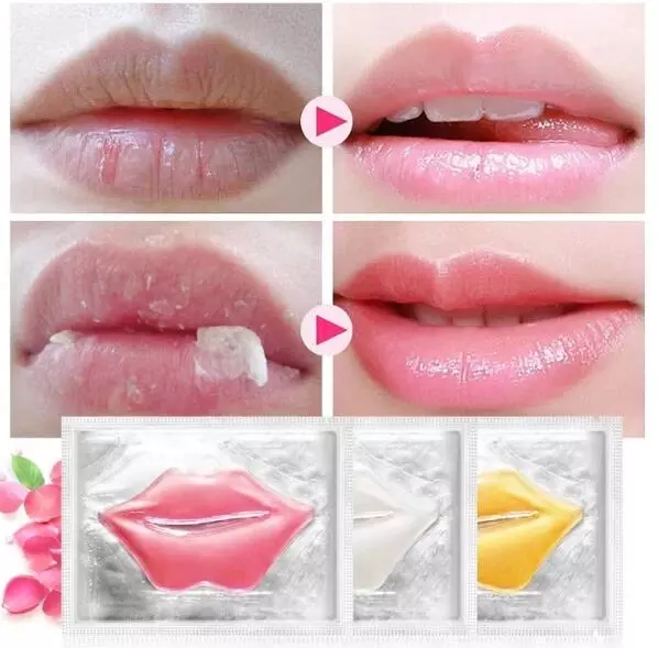 Private Label Black Anti-wrinkle Essence Sheet Sleeping Gold Collagen Lip Mask