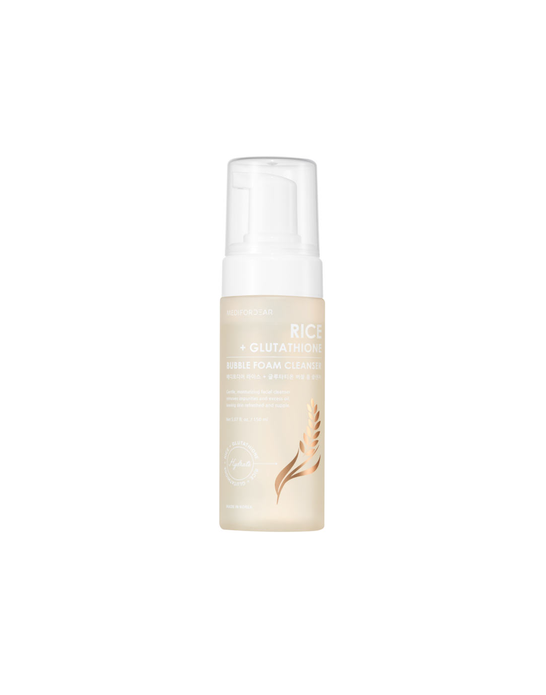 medifordear rice glutathione bubble foam cleanser MEDIFORDEAR BUBBLE FOAMING CLEANSER [RICE + GALACTOMYCES]
